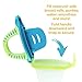 Teetherpop Fillable Silicone Teether for Babies – Breastmilk Popsicle Molds for Teething with Spill-Proof Sippy Slits – Freezable Baby Teethers for Liquids & Purées - Cooling Teething Relief LimonTeal