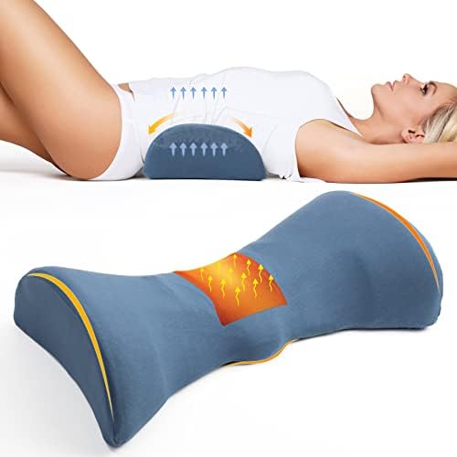 Cozyhealth Lumbar Support Pillow for Sleeping, Heated Lumbar Pillow