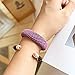 Thick Hair Ties for Women Girls Cute Ponytail Holder Soft Elastics Hairbands Stretchy Bulk Colorful No Pull Non Slip Hair Accessories