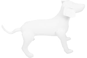 Mobestech Pet Clothing Model Dog Models Dog Mannequin Clothes Display Stand Inflatable Clothing Rack Counter Display Stand for Animal PVC Decorations White