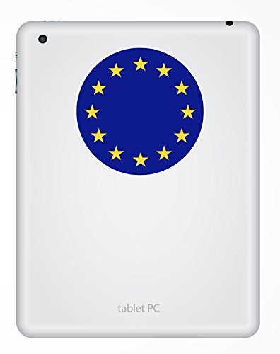 Accessori per PC portatili 2 x 10cm/100mm UE Europa Bandiera Mappa adesivo vinile adesivo da