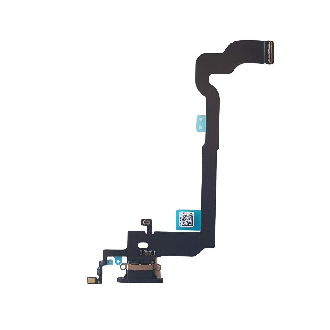 DHLK® Charging Dock connector compatible with iPhone X - Charging Port Flex Cable, Black (A1865, A1901, A1902)