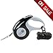 16.4FT Retractable Dog Leash Walking Leash for Small Medium Large Dogs ,Durable Nylon Tangle Free,One Button Brake and Lock,Comfortable Handle Durable Dog Leash with Free Waster Bags