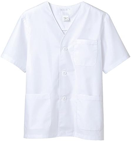 モンブラン Montblanc 調理衣 和食 白衣 半袖 衿なし 男性用 Sek 制菌加工 ポリエステル