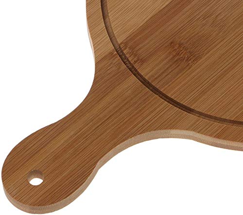 Snijplank, Pizzeria Peddel, Hout Pizza Peel, Serveerlade, Duurzame Ronde Pizza Paddle Spatel Ronde Transfer Lade Maken… - Afbeelding 5
