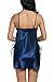Avidlove Women Nightwear Satin Lingerie Lace Nightgown Pajamas Slip Sleepwear (S, Blue(#4988))