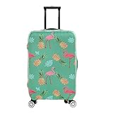 Fvstar Washable Luggage Cover Protector Spandex Suitcase Cover for Travel (XL (29-32 inch Luggage), Flamingo)