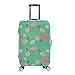 Fvstar Washable Flamingos Luggage Cover Luggage Protector Spandex Suitcase Cover Travel Baggage Covers for Christmas Thanksgiving Gifts