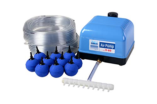 AquaForte - Hi-Flow V-60 Luftpumpenset Komplett 35W, 40l/min bei 2m