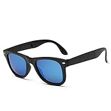 My.Monkey 2016 New Fashion Personality Polarized Foldable Mens Wayfarer Sunglasses(C4)