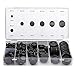 170PCS 7 Sizes Rubber Grommets Assortment Rubber Gasket Kit Wiring Coil Wire Gasket Firewall Hole Plug Kit Set Electrical Wire Gasket Kit