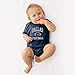 Dallas Classic Football Arch - American Football Team Sports Infant Creeper - Newborn - Navy