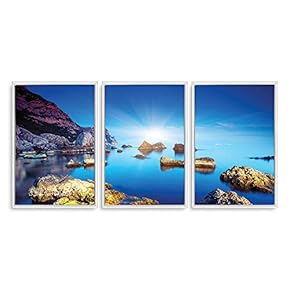 3 Piece Framed Canvas Wall Art for Living Room, Bedroom Scenery Theme Canvas Prints for Home Decoration Ready to Hang - 16"x24"x3 Panels