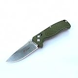 GANZO G724M-GR Folding Knife 440c Blade Green G10 Handle Axis Lock