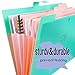 Plastic Expanding File Folders Accordion Document Organizer,5-Pocket,A4 Letter Size,Snap Closure,School and Office Use,4-Pack