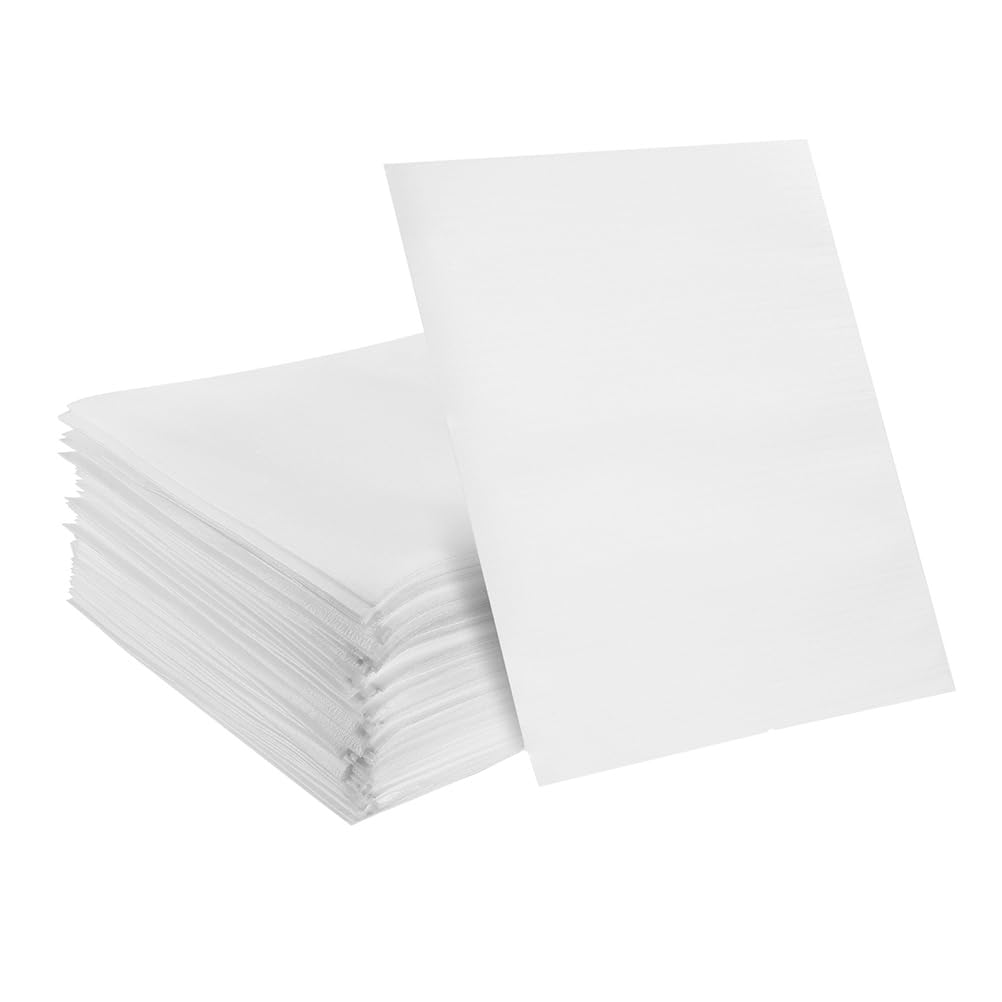 NUOBESTY Waterproof Bags 200 Pack Epe Foam Wrap Pouches for Fragile Items Cushioning Protection Packing Material for Glassware Plates and Cups