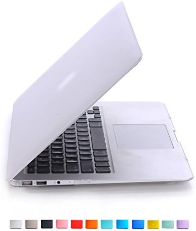 Valawy - Newest Version 13-inch Transparent Rubberized Hard Case for MacBook Air 13.3" (A1466 / A1369) Shell Cover - TRANSPARENT