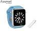 Bluetooth Smart Watch with Camera, Aosmart B1 Smart Watch for Android Smartphones (Sky Blue)