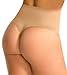 FIRSTLIKE Women Waist Cincher Girdle Tummy Slimmer Sexy Thong Panty Shapewear Beige