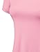 Made By Johnny MBJ WT769 Womens V Neck Trapeze Tunic XXXL Pink