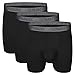 Separatec Men's 3 Pack Soft Modal Stylish Drop Needle Striped Boxer Briefs Underwear(L,Black)
