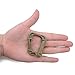 XTACER Tactical Multipurpose D-Ring Locking Hanging Hook Tactical Link Snap Keychain for Molle Webbing (Khaki (10-Pack))