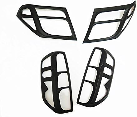 Matt Black Chrome Front Head Light and Tail Light for Nissan Navara Frontier D40 R51