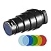 Soonpho Snoot with Honeycomb Grid 5pcs Color Filter Kit for Speedlight Speedlite Flash Flash Accessories