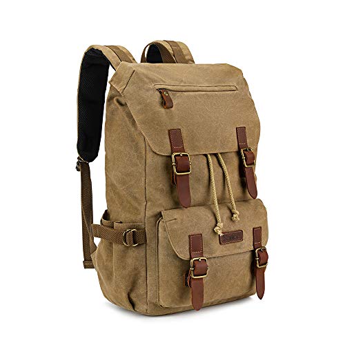 kattee canvas & leather backpack
