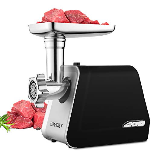Luckdeal Electric Meat Grinder, Meat Mincer with 3 Grinding Plates and