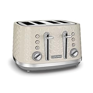 Morphy Richards Vector 4 Slice Toaster 248132 Cream Four Slice Toaster Cream Toaster