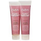 Shea Moisture Peace Rose Oil Complex Nourish & Silken Shampoo & Conditioner, 10.3 Ounce