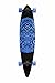 SCSK8 Natural Blank & Stained Assembled Complete Longboard Skateboard (Royal Blue, 40
