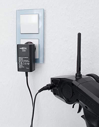 Ansmann-Akkupack-Ladegeraet-ACS-48-Akkuladegeraet-fuer-4-8-Zellen-NiMH-Akkus-RC-Ladegeraet-mit-8-Steckdosen-und-Tamiya-Adapter-zum-Laden-von-Modellbatterien-Akkus-Schwarz