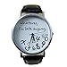 Tenworld Women Lady Girl Gift Analog Quartz Faux Leather Wrist Watch (Black)