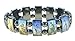 LION OF JUDAH MARKET Saint Icons Black Hematite Bracelet Rosary,jesus, Ann Rita, Mary