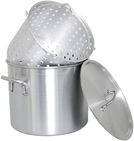 Cajun Classic 20-quart Aluminum Stock Pot With Basket And Lid - Gl10170a
