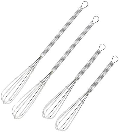 Xelparuc Mini Wire Kitchen Whisks-Each of 2PCS 5 Inches and 7 Inches