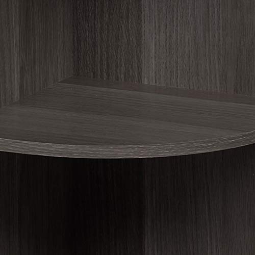 IRIS USA 3Tier Corner Curved Shelf Organizer, Gray Pricepulse