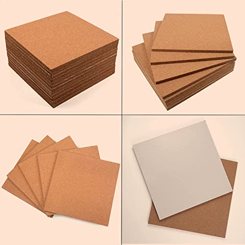 Nisorpa 12 Pack Square Cork Board 12" x 12" Cork Board Squares 1/2