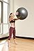 Vitruvian Health and Fitness 2000lbs Exercise Ball with Pump and Workout Poster