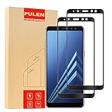 [2-Pack] Samsung Galaxy A8 2018 Screen Protector, PULEN 0.3MM Slim And 9H Hardness Tempered Glass [Anti-Scratch] [Bubble Free] Extreme Hardness with Lifetime Replacement Warranty (Black)