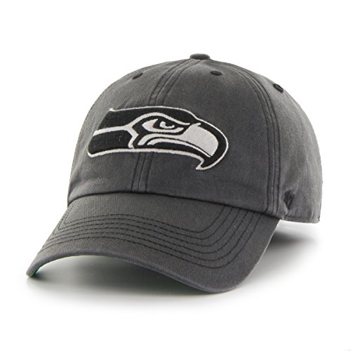 NFL Seattle Seahawks Sachem Franchise Fitted Hat, XX-Large, Charcoal