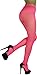 ToBeInStyle Women's Sexy Seamless Fishnet Full Footed Panty Hose Tights Hosiery - Hot Pink - One Size Regular