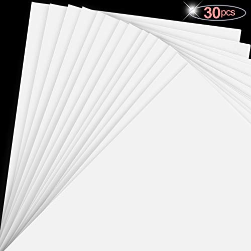 Neworkg 30 Sheets Printable Vinyl Sticker Paper, White Matte Vinyl