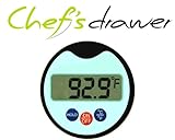 Chef's Drawer Waterproof Digital Cooking Thermometer. Large Digital Display and Fast Read. Includes Free E-cook Books with Over 175 Delicious Recipes.
