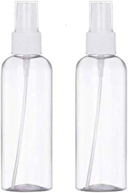 Weimay 2PCS Transparent Portable Plastic Spray Bottle, 100ml