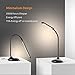 LED Desk Lamp 4.5W Reading Lights, Aglaia Touch Control Stepless Dimmable Table Lamps with Eye-Caring 7-Level Brightness, Rechargeable Lights with USB Charging Port and Foldable Gooseneck