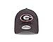 NCAA Georgia Bulldogs Unisex New Era NCAA Grayed Shore 9TWENTY Adjustable Cap, Gray, One Size