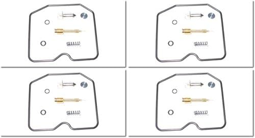 ALPHA MOTO Four Carb Carburetor Rebuild Repair Kits Compatible with Kawasaki EN450 EX500 ZR550 ZL600 ZX600 ZR750 ZX900 ZG1000 ZL1000 ZX1000 ZR1100 ZG1200 Ninja Voyager Eliminator 600R